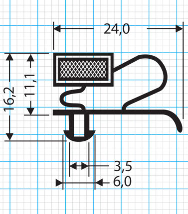 Kühlschrankdichtung Steckdichtung Profil 520-S