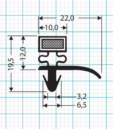 Kühlschrankdichtung Steckdichtung Profil 776-S
