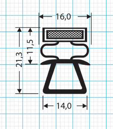 Kühlschrankdichtung Steckdichtung Profil 503-S