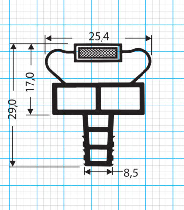 Kühlschrankdichtung Steckdichtung Profil 775-S