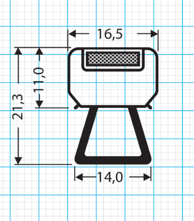 Kühlschrankdichtung Steckdichtung Profil 704-S
