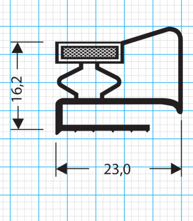Kühlschrankdichtung Schraubdichtung Profil 405-N