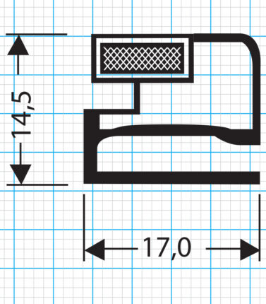 Kühlschrankdichtung Schraubdichtung Profil 411-N