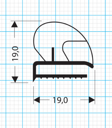 Kühlschrankdichtung Schraubdichtung Profil 314-N