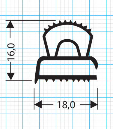 Kühlschrankdichtung Schraubdichtung Profil 311-N