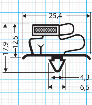 Kühlschrankdichtung Steckdichtung Profil 597-S