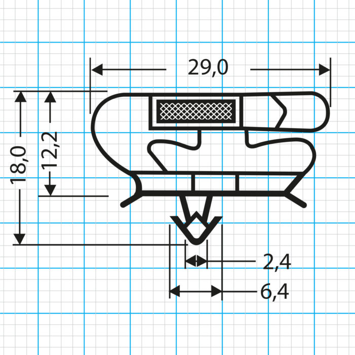 Kühlschrankdichtung Steckdichtung Profil 569-S